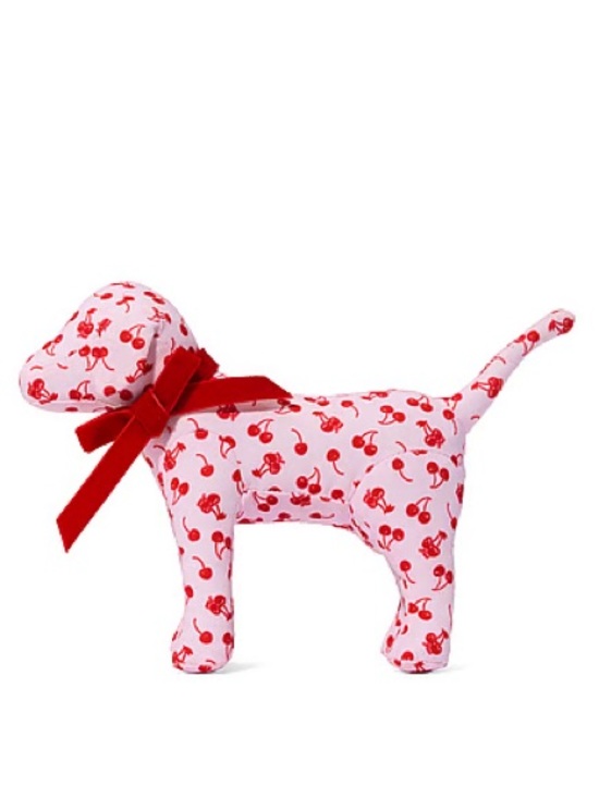 Victoria's Secret Other - Plush Cherry-Print Dog Toy with Red Ribbon 🍒🐶